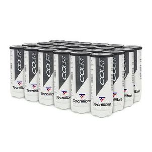 Caixa de Bola de Tênis Tecnifibre Court X 3 (Caixa com 24 Tubos)