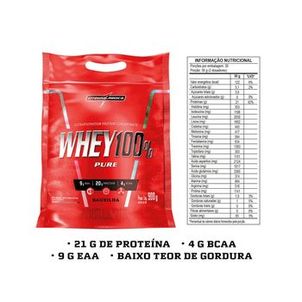 Whey 100% Pure 907g Pouch Integralmedica