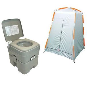 Banheiro Químico Vaso Portátil Ecocamp + Barraca Pampa NTK