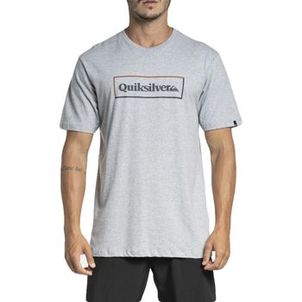 Camiseta Quiksilver Simple Lock WT23 Masculina Cinza Mescla