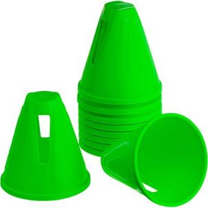 Cone de Patins Slalom (conjunto de 10) Oxelo Verde-neon