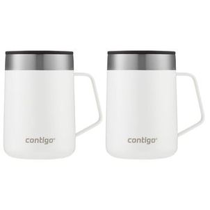 Kit com 2 Canecas Térmicas Street Branca Contigo | 414ml