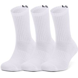Meia de Treino Unissex Under Armour Core Cotton Cano Alto - Pacote com 3 Pares