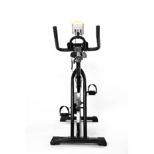 BICICLETA SPINNING COM RODA DE INERCIA DE 13KG - PRETO E AMARELO