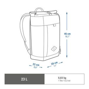 Mochila 500 Escape 23 Litros Quechua Amarelo
