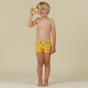 Sunga infantil de natação Boxer BB Nabaiji Amarelo
