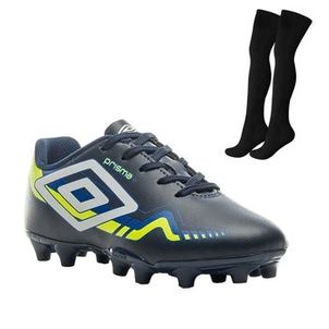 Kit Chuteira Campo Umbro Prisma Infantil + Meião