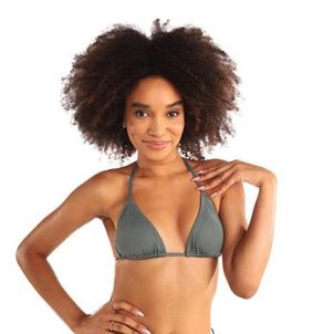 Biquíni feminino de Surf Sutiã Cortininha Olaian Verde-militar