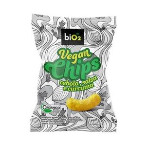 Salgadinho Orgânico Saudável Cebola Salsa e Cúrcuma Vegan Chips 40 g biO2