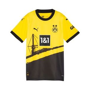 Camisa Borussia Dortmund 23/24 Puma Home Infantil - Amarela/Preta