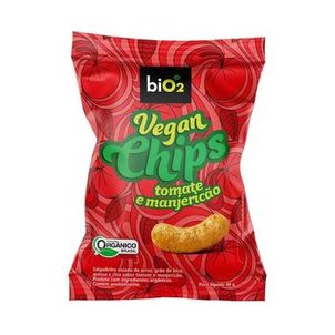 Salgadinho Orgânico Saudável Sem Glúten Tomate e Manjericão Vegan Chips 40G biO2