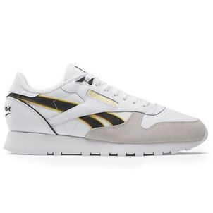 Tênis Reebok Classic Leather Masculino Branco/Amarelo
