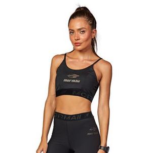 Top Mormaii Feminino Suplex e Tule - Preto