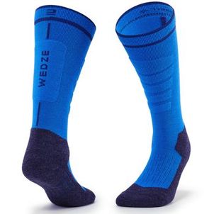 Meia Infantil de Ski Cano Médio Wedze Azul