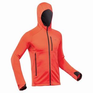 Casaco Masculino de Trilha MH520 Hood Quechua Laranja