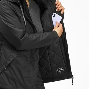 Jaqueta Feminina Trilha 500 Impermeável Térmica Quechua Preto