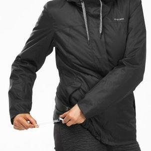 Jaqueta Feminina Trilha 500 Impermeável Térmica Quechua Preto
