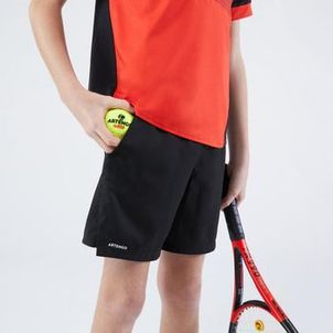 Bermuda Infantil de Tênnis Dry Artengo Preto