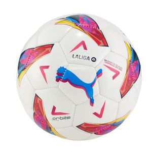 Mini Bola Puma Orbita Laliga 1 Ms Unissex - Branca/Multicolor