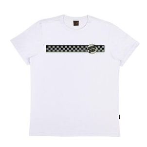 Camiseta Santa Cruz Infinite Ringed Dot SS Masculina Branco