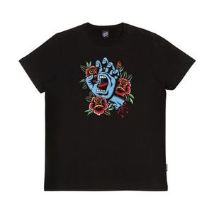Camiseta Santa Cruz Screaming Flash Front Masculina Preto