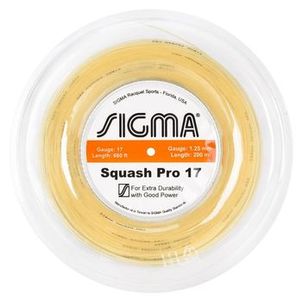 Corda Sigma Squash Pro 17L 1.25mm Natural - Rolo com 200 metros