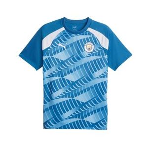Camisa Manchester City 23/24 Puma Pré-Jogo Masculina - Azul/Branca