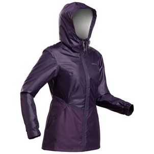 Jaqueta Feminina Trilha 100 Impermeável Térmica Quechua Roxo