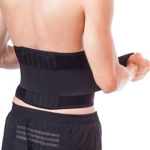 Cinta Lombar Kestal com Hastes Preta - 100 cm