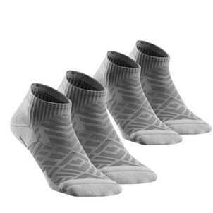Meias de Trilha Hike 100 (Conjunto com 2 pares) Quechua Cinza
