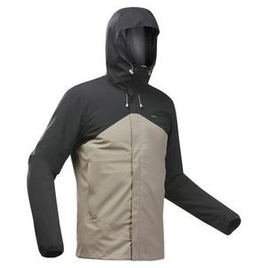 Jaqueta Masculina Trilha 100 Impermeável Quechua Bege