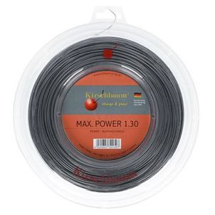 Corda Kirschbaum Max Power 16L 1.30mm Rolo com 200 Metros Prata