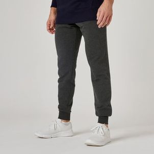 Calça Masculina de Pilates Moletom Slim Domyos