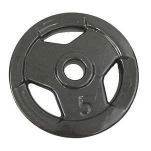 Anilha Sport Emborrachada Standad Ahead Sports 5kg Preta