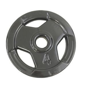 Anilha Sport Emborrachada Standad Ahead Sports 4kg Preta