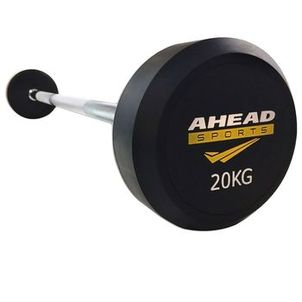 Barra Reta Montada 20 KG AS3009 Ahead Sports Preto e Amarelo