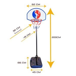 Cesta de Basquete Móvel em Aço  Ahead Sports