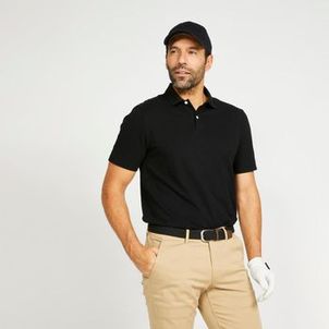 Polo Masculina de Golf MW500 Inesis Preto