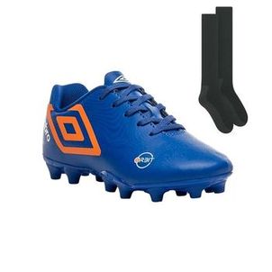 Kit Chuteira Campo Umbro Orbit Infantil + Meião