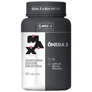 Ômega 3 com 90 cápsulas Max Titanium