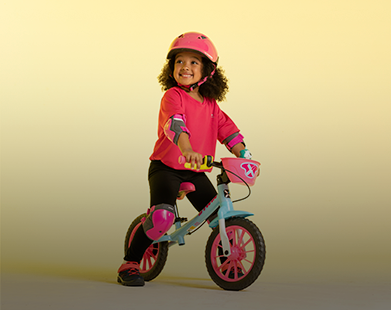 Tudo para pedalar! Acessórios para todas idades.