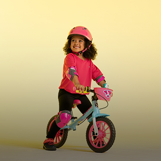 Tudo para pedalar! Acessórios para todas idades.