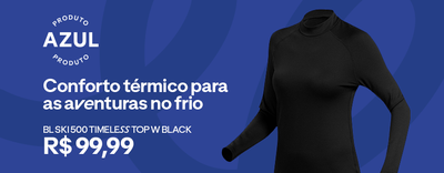 Conforto térmico para as aventuras no frio  BL SKI 500 Timeless  Top W Black por R$ 99,99