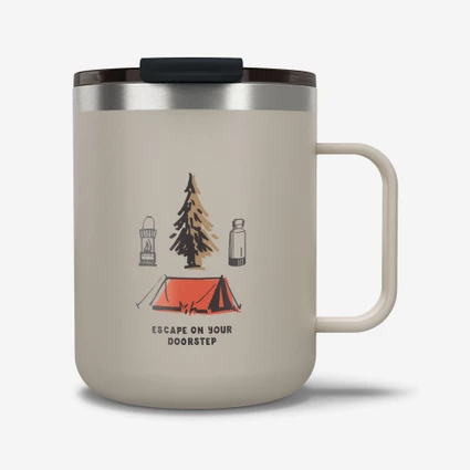 Decathlon | Caneca Térmica de Trilha 0,35L Aço Inox 900 Quechua Bege