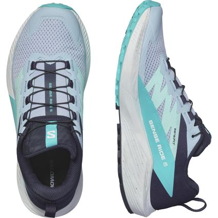 Decathlon | Tênis Feminino Salomon Sense Ride 5 Azul Trail Running
