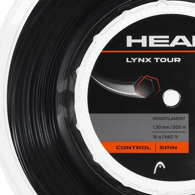 Decathlon | Corda Head Lynx Tour 16L 1.30mm Preta - Rolo com 200