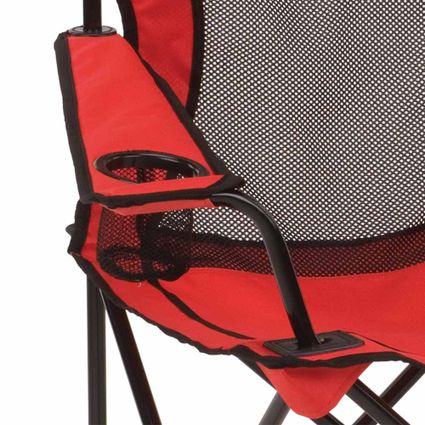 Decathlon | Kit com 2 Cadeiras Dobráveis Vermelha Coleman