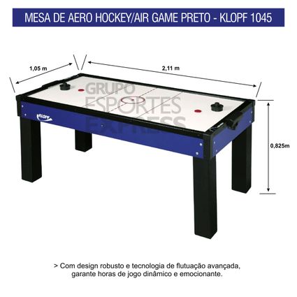 Decathlon | Mesa de Air Game Tradicional Aero Hockey Klopf Cód 1045