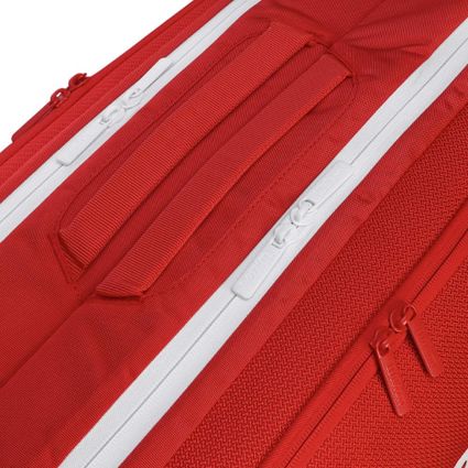 Decathlon | Raqueteira Wilson Super Tour 6Pk Vermelha e Branca