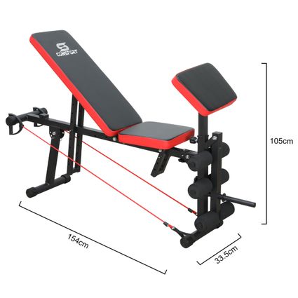 Decathlon | Prancha Abdominal Musculação Multifuncional Regulável